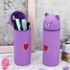 Soft Cartoon Bear Pencil Case Silicone Stationery Box Pencil Pouch  Children Gifts