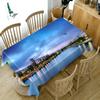 Seascape World Pattern Sea Playground Tablecloth Thicken Cotton Rectangular Round Table Cloth For Wedding Picnic Party