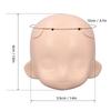 1/12 BJD Doll Head Blank for Ball Jointed Doll Customizable Faceup DIY Makeup Practice Removable Plastic Head Parts