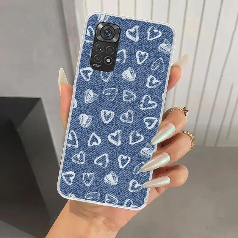 Jeans Cowboy Denim Printed Phone Case for Xiaomi Redmi Note 15 14 14S 13 12S 12 Pro 11S 11 Plus 11T 11E 10S Soft Funda Print She