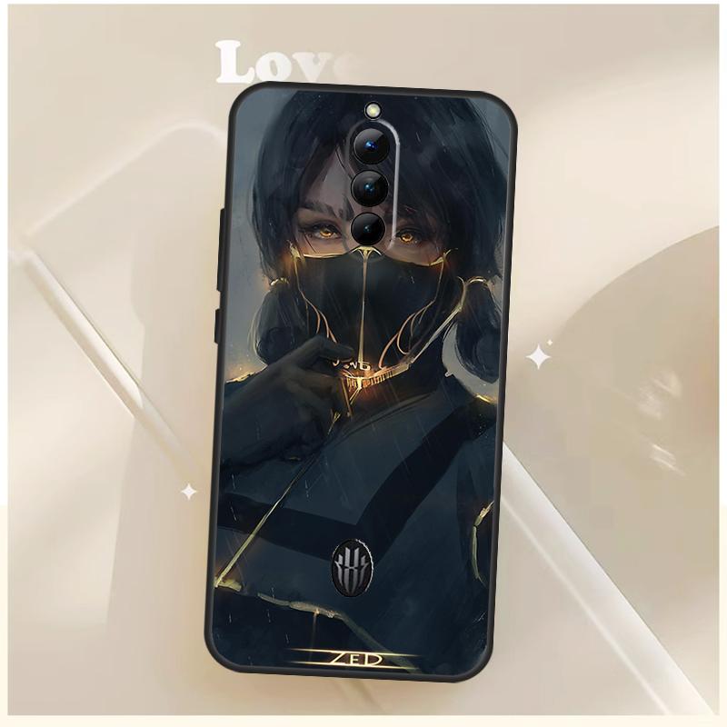 

Anime Girl Mask Case For ZTE Nubia Red Magic 11 10 10S Pro Plus 8S 9S 8 9 Pro 6S 7S For RedMagic 10 Air Cover Red Magic 7S Pro