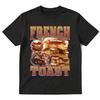 French Toast Funny Meme Graphic Print Tshirts Unisex Unisex Fashion Cotton Tshirt Harajuku Casual Short Sleeve Oversized T Shirts
