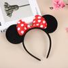 Mickey headband Mickey Mouse headband Minnie Bow headband black ear hair accessory celebration outfit headband