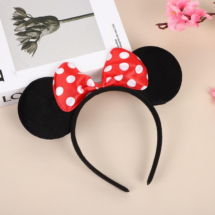 Mickey headband Mickey Mouse headband Minnie Bow headband black ear hair accessory celebration outfit headband