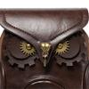 Women PU Leather Messenger Bag Phone Bag Owl Crossbody Bag Medieval Shoulder Bag