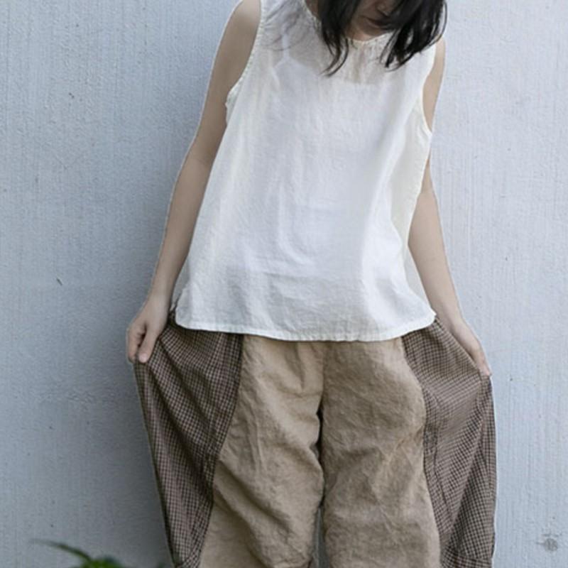 

Johnature женские повседневные хлопковые майки с круглым вырезом без рукавов однотонная летняя одежда однотонная женская майка One Size белый