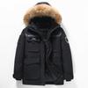 Plus Size 4XL-11XL Real Fur Collar Fashion Winter Men's Down Coat Hooded Casual Loose Thick Warm Oversize Outerwears Men Down Jackets