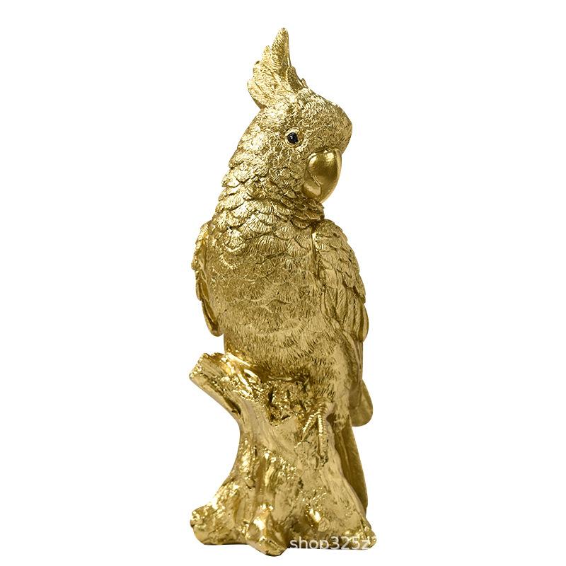 Nordic Modern Minimalist Parrot Resin Statue Home Decor Creative Animal Figurine Crafts Ornaments Table Living Room Decorations