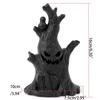 Safety Glowing Ghost Face Candle LED Ghost Tree Stumps Candle  Atmosphere Decoration