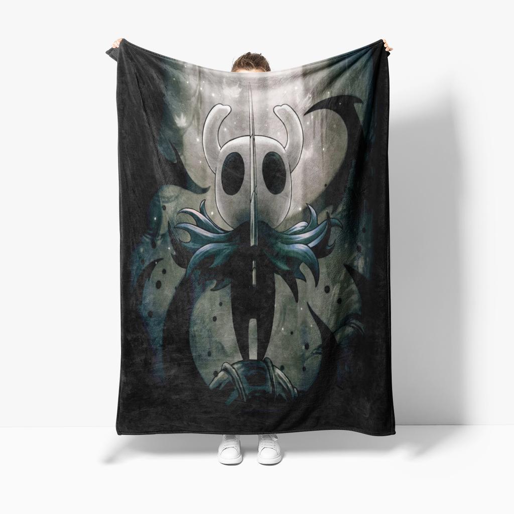 HHHollow KKnight Fashion Digital Printed Pattern Thin Blanket Flannel Blanket Portable Home Travel Office Lunch Break Blanket
