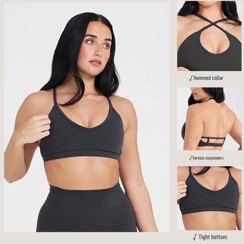 Women's High-Impact Sports Bra: Adjustable, Shockproof, and Stylish for Yoga & Running