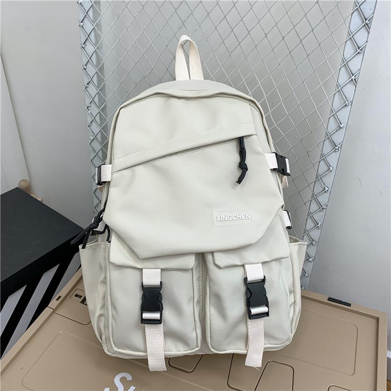 School bag male Korean version college student high school student large capacity junior high school student trend backpack female ins computer bag