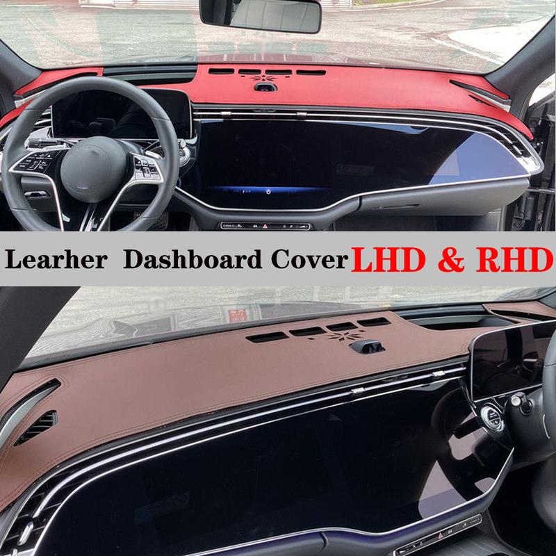 Leather Dashmat Automobile Dashboard Cover Dash Mat Anti-UV Accessory For Mercedes Benz MB W214 E220 E200 E450 E-Class 2024 2025