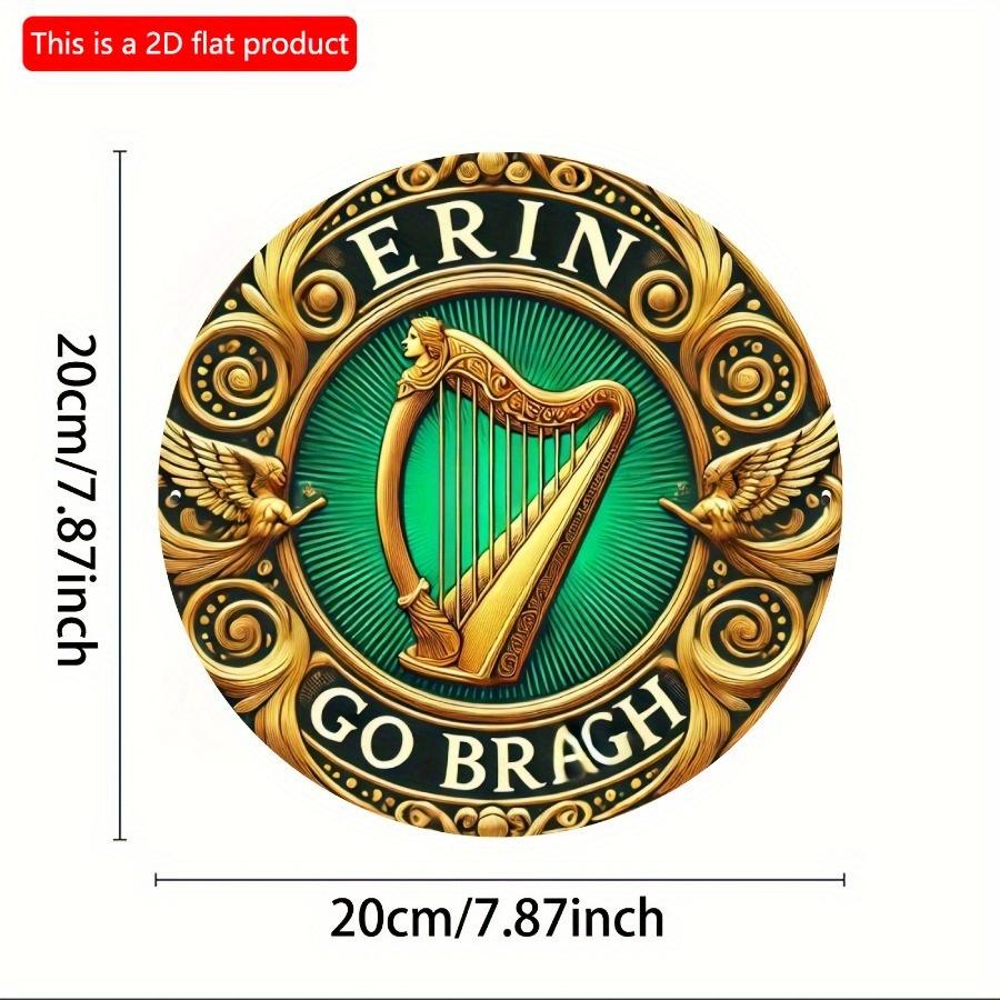 

1 шт. 2d плоская ирландская гордость ирландский день святого патрика арфа ирландское искусство навсегда - 20 см круглая деревянная вывеска, деревянное настенное искусство для дома и офиса декор/прочный 20cm*20cm