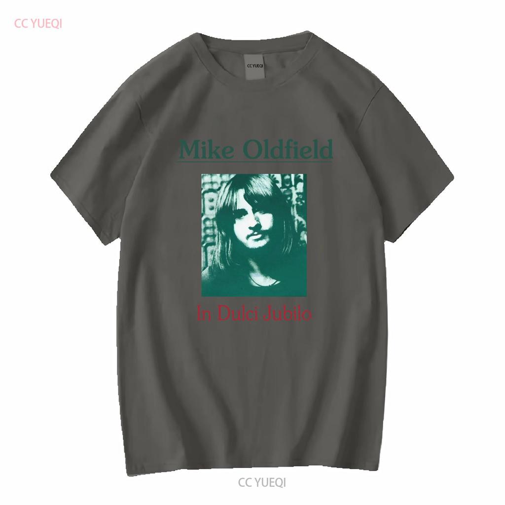 Cotton T Shirt Mike Oldfield In Dulci Jubilo Album On Horseback Vintage Washed Fashion Streetwear Comfortable Soft Unisex