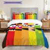 1PC Sesame Street pattern Bedding Quilt Set Quilt Cover Pillowcase Home Decoration Birthday Gift (1 * duvet cover + 2 * pillowcase, without core)