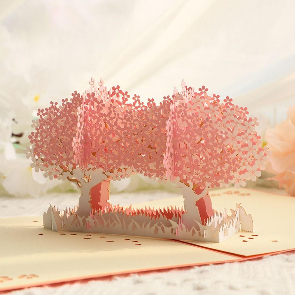 Romantic 3D Pop-Up Gift Card Paper Wedding Invitation  Wedding Decor