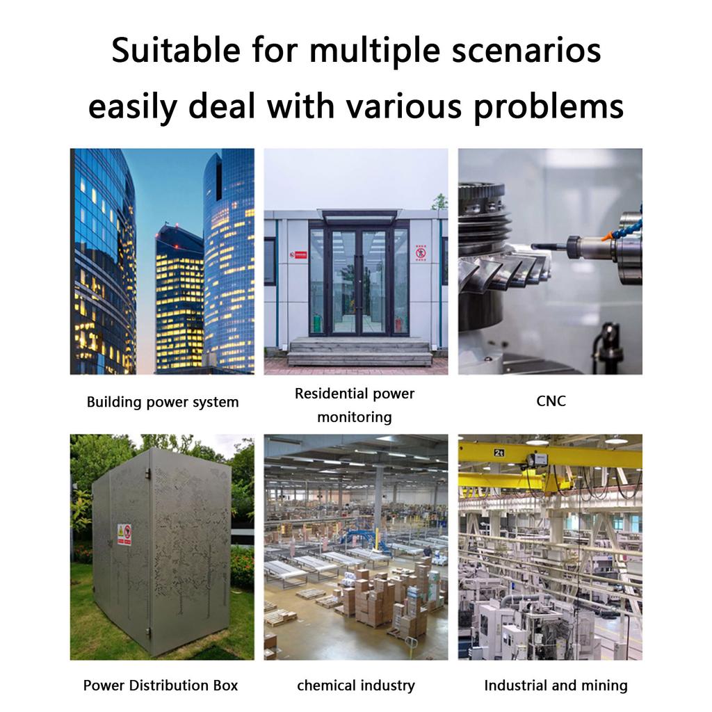 Power Frequency Meter 45-65Hz Wide Voltage 100V 220V Compact Design Plastic Suitable For Home Industrial Commercial Use