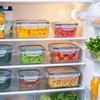 12PCS/SET Stackable Kitchen Storage Container Plastic Food Freezer Box Lunch Box  Grains Storage