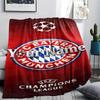 1PC Bayern Munich Fan Gear Custom Name Patterned Flannel Blanket Suitable For All Seasons For Home Decor Warmth And Comfort Gifts Holiday Present