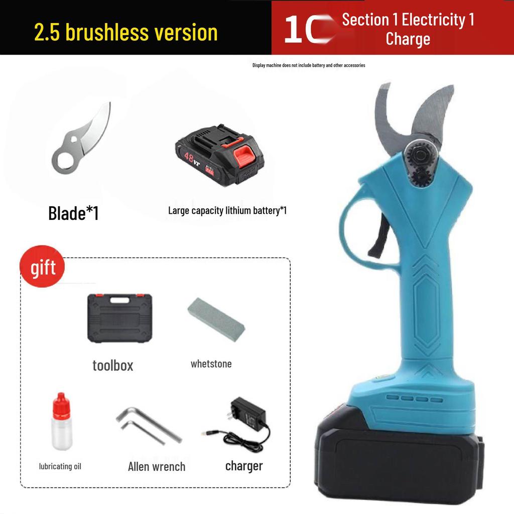 Uppladdningsbara handhållna elektriska beskärningssaxar för trädgårdsodling och landskapsvård