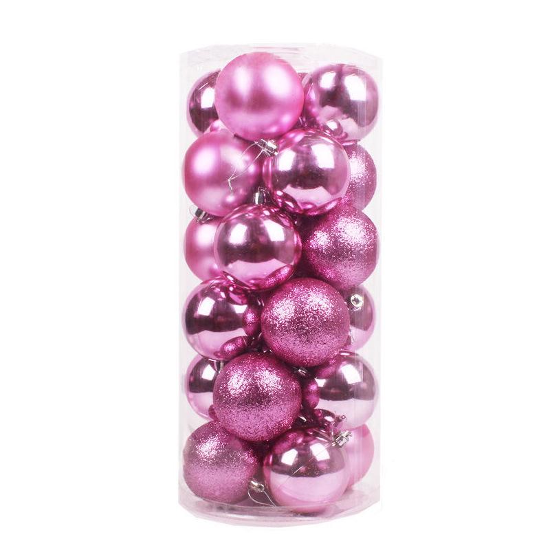 24-Pack Christmas Tree Ornaments: 3cm-4cm Electroplated Plastic Balls In Assorted Irregular Shapes