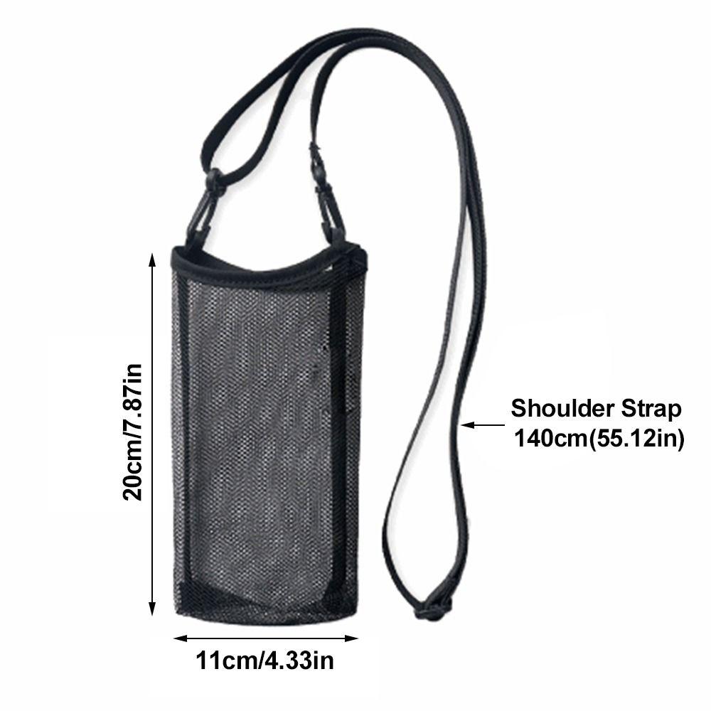 With Strap Single Shoulder Water Cup Bag Unisex Sport Water Bottle Cover Water Cup Hanging Bag