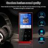 Bluetooth 5.0 Lossless MP3 Music Player HiFi Portable Audio Walkman com FM/eBook/gravador/MP4 Video Player Tela de 2,4 polegadas