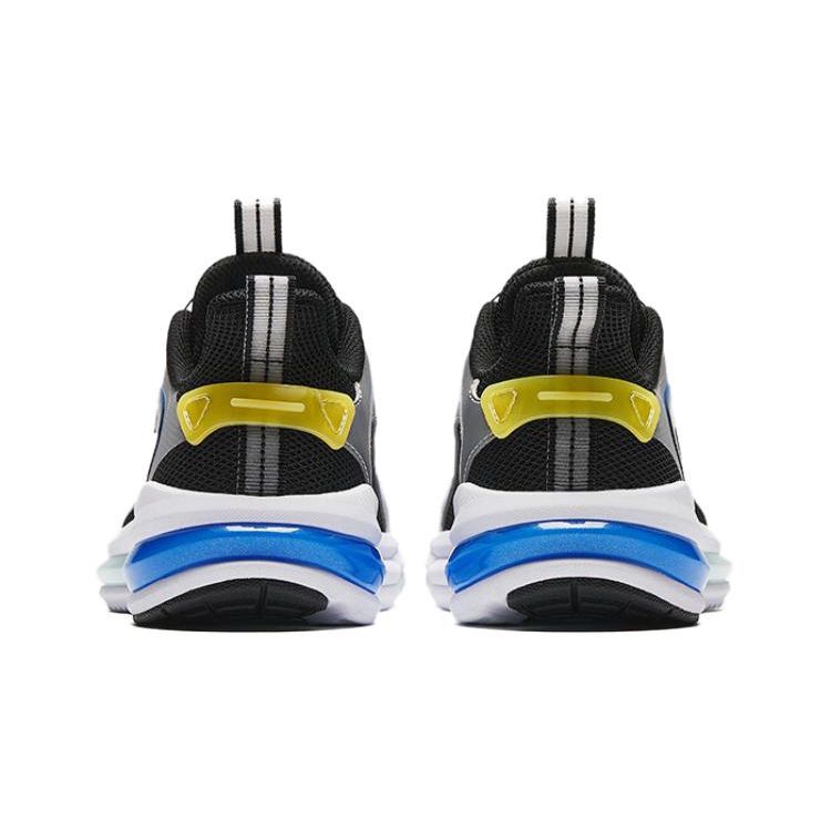 Anta Kids Non-Slip Shock Absorbing Low-Top Running Shoes Kids sneaker Black Silver Blue 312425511-3