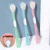 1Pcs Double Sided Tongue Coating Cleaner Antibacterial Tongue Scraper Adult Scraper Dual-Purpose For Removing Bad Breath