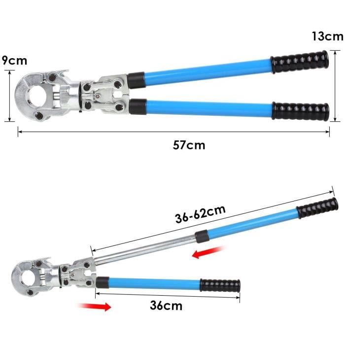 PINCE A SERTIR VEVOR Outil de sertissage de tuyau Ø 12-32 MM, Pinces à sertir à lames Pinces De Tuyau Convient pour les tuyaux A55