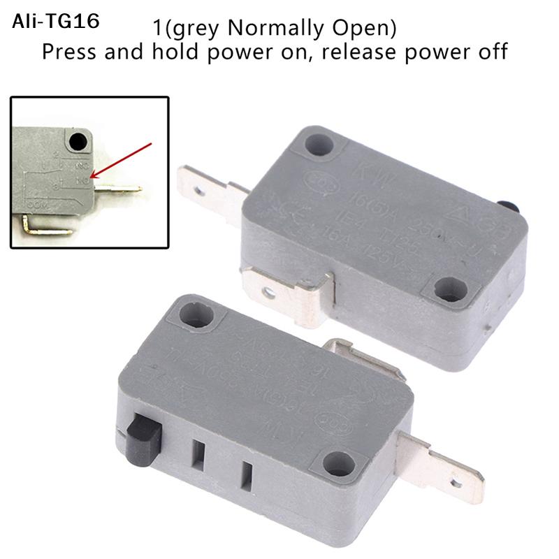 (YY)2Pcs 2025 New KW16(5)A 250VAC Microwave Oven Door Micro Normally Open Normally Close Switch Door Interlock