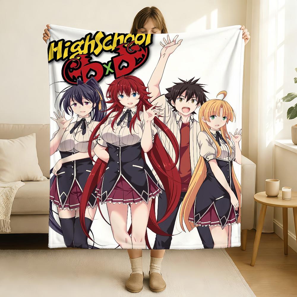 Anime High School DXD Deku Měkká a šetrná k pokožce Pro Pohovku Postel Dřímání Přehoz Přikrývka na Všechny Roční období
