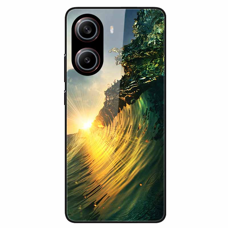 For Poco X7 Pro 5G Case Flower Hard Back Cover Tempered Glass Cases for Xiaomi Poco X 7 Pro X7Pro Hard Shells PocoX7Pro 2025 New