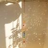 Crystal Lotus Hanging Wind Chimes Stained Glass Suncatcher Sun Catcher Room Pendant Decor Garden Decor Aesthetic Landscape