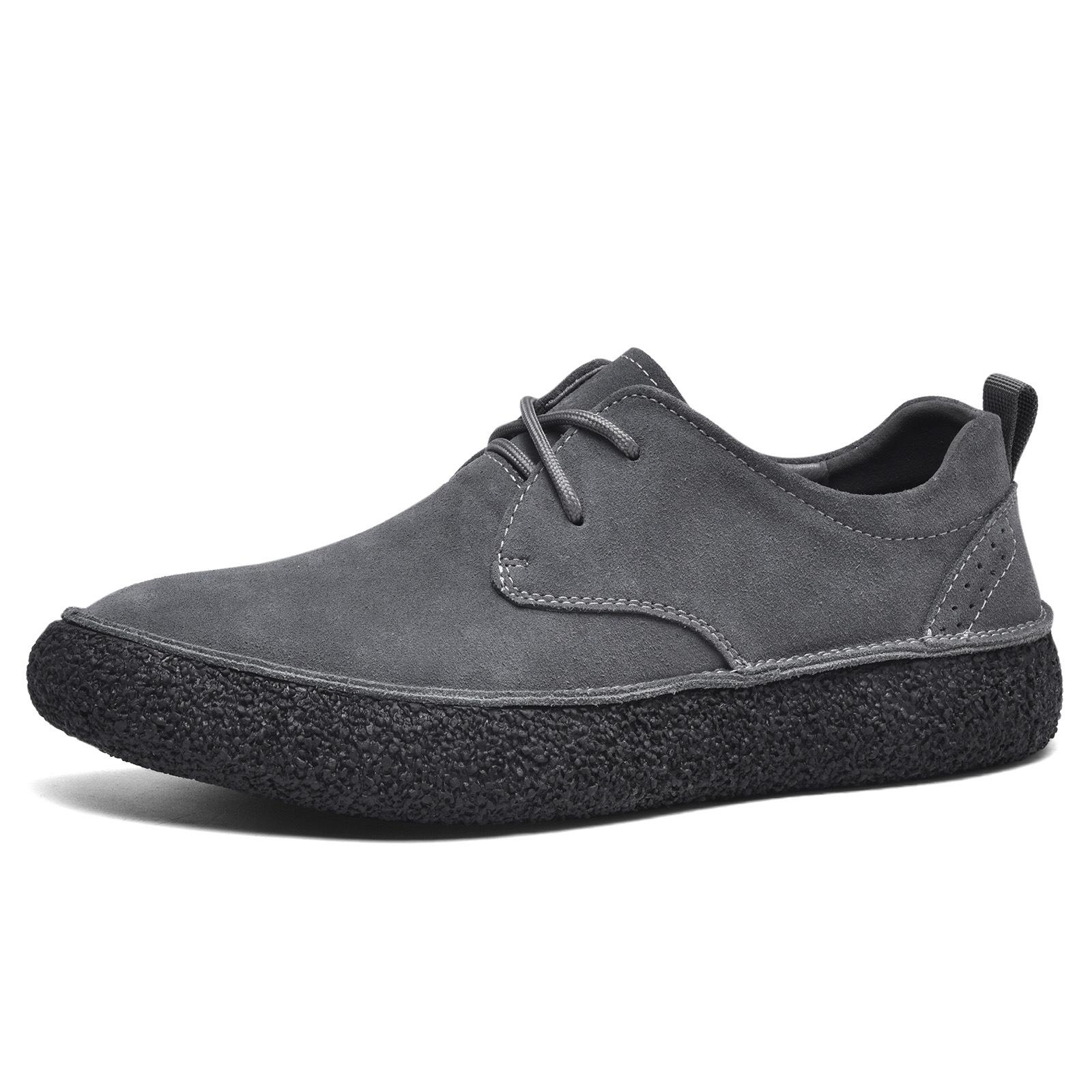 Autumn Suede Leather Casual Shoes Lace-up