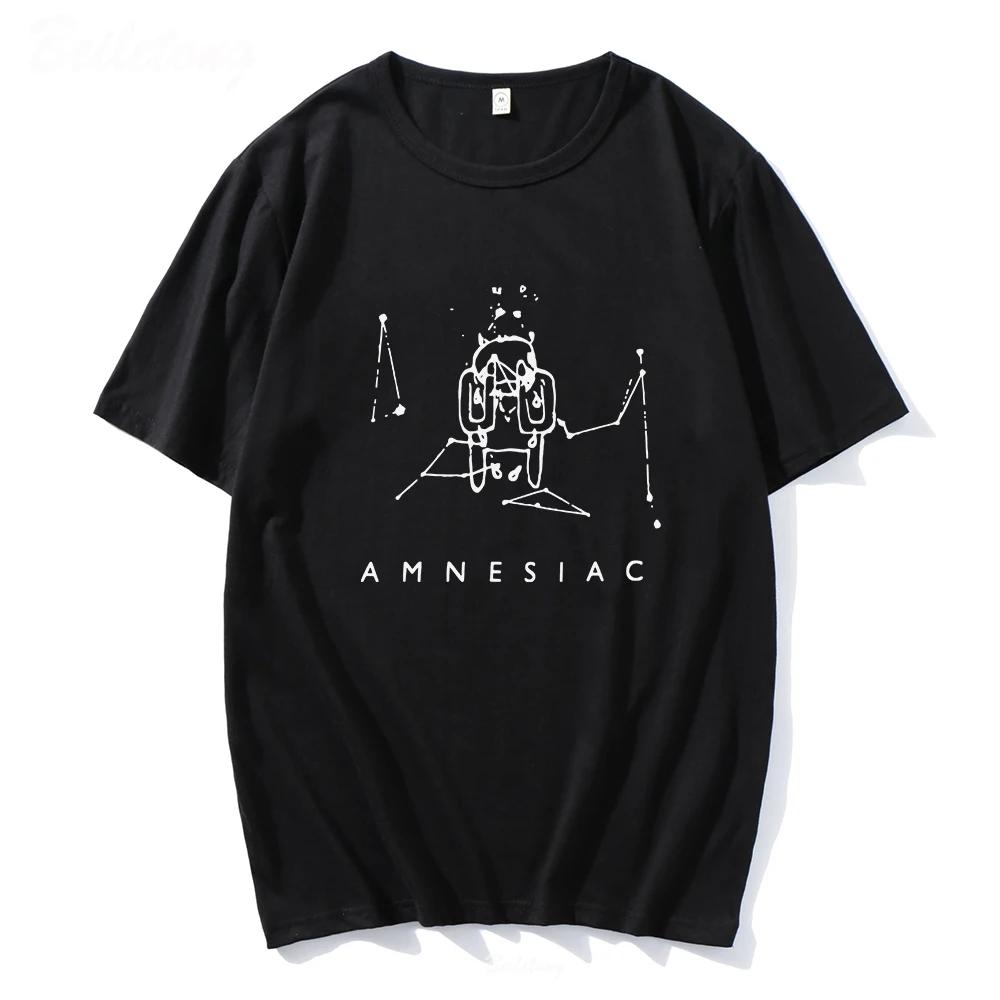 Radiohead Amnesiac T Shirt Cute Cry Pattern Tshirt Band Rock Funny Music Tops 100 Cotton Funny Print Loose Album Tees Female