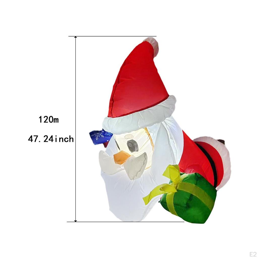 Christmas Inflatable Santa Claus Light up Yard Decoration Large for Patio