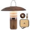 Kobe-based Brand SheepNot KURUMI LIGHT Walnut 2-Way LED Lantern, USB-C Charging, 400 Lumens, IPX5 Waterproof, with Shade (Lantern Only)