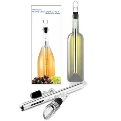 3Pcs Fashion Durable Easy To Use Wine Cooling Stick Champagne with Pourer Plug Home Supplies
