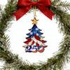 1pc 250th Anniversary Ornament Shatterproof Acrylic Christmas Tree Decoration For Home Holiday Party