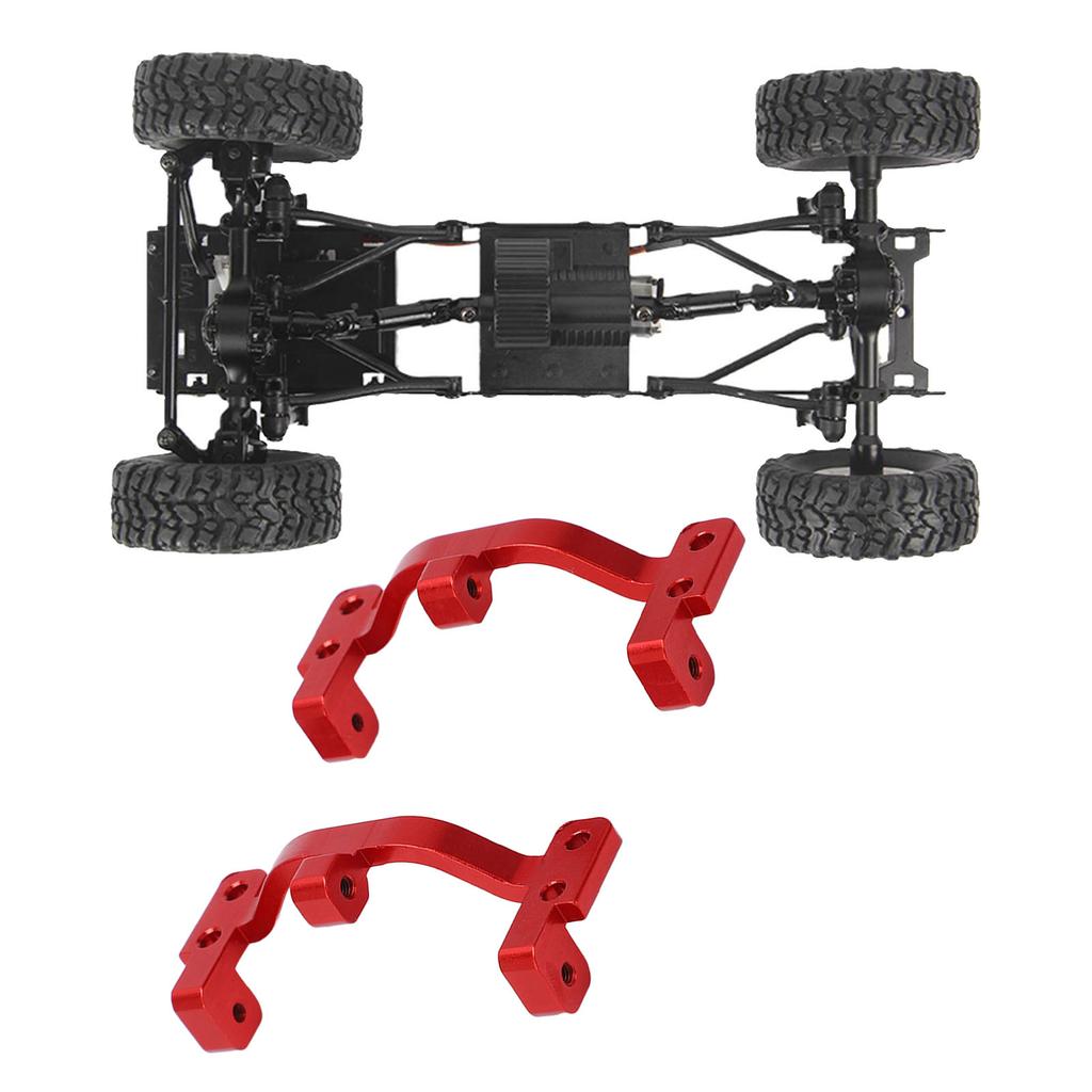 2Pcs Aluminum Alloy Pull Rod Base Metal Pull Rod Base Seat for WPL C24 C14 C14K C24K 1Celsius16 RC Car