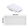 Silicone Vanity Tray and Soap Dish Set Bathroom/Kitchen Countertop Tray for Candles Soap Dispenser Pefume Tray Soap Holder