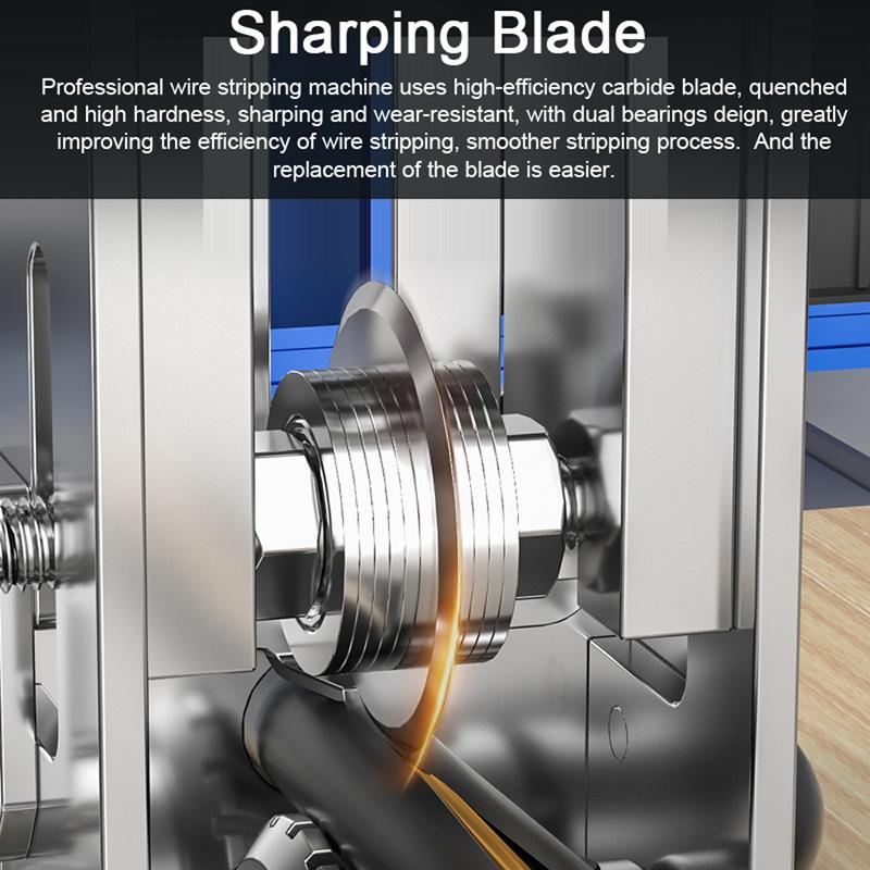 1-25mm Household Wire Stripper Machine Hand Crank Manual Wire Stripping Tool with Electric Drill Cable Electric Peeling Machine