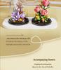 Preserved Flower with Cover Micro Particle Building Blocks - Desk Ornament Gift for Children's Day