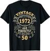 Vintage 1972 Limited Edition 50 Year Old Gifts 50th Birthday T-Shirt Size S-3XL