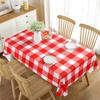 Checkered Tablecloth Rectangular Dining Table Tablecloth for Coffee Table Mat Kitchen Picnic Travel Party Decoration Tablecloth