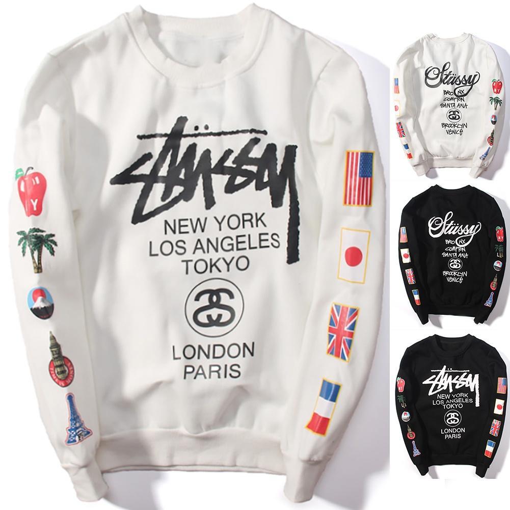 pull stussy blanc