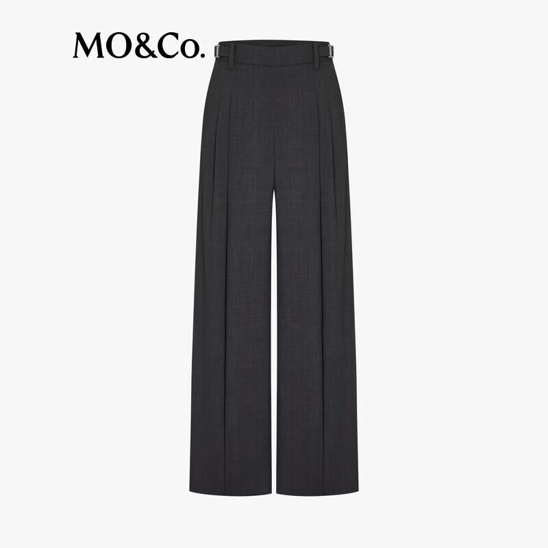 MO&Co. C+ Series Tailored High-Waist Pleated Wide-Leg Trousers