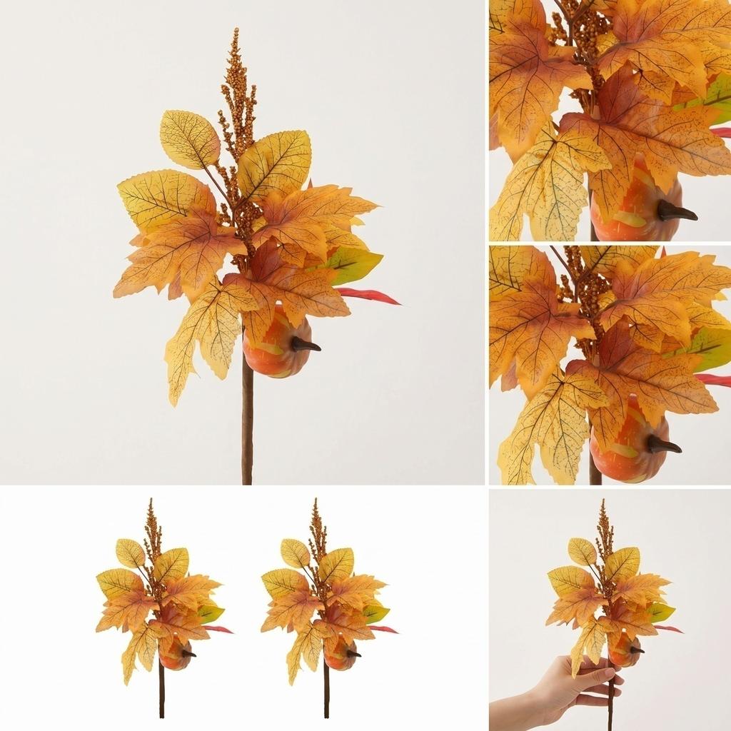 Artificial Fall Maple Leaf Garland for Thanksgiving Home Decor - Table Decoration